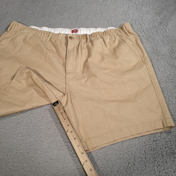 Levis Shorts Mens 44 XX Chino EZ Comfort Stretch Slash Pockets Twill Tan - Picture 5 of 12